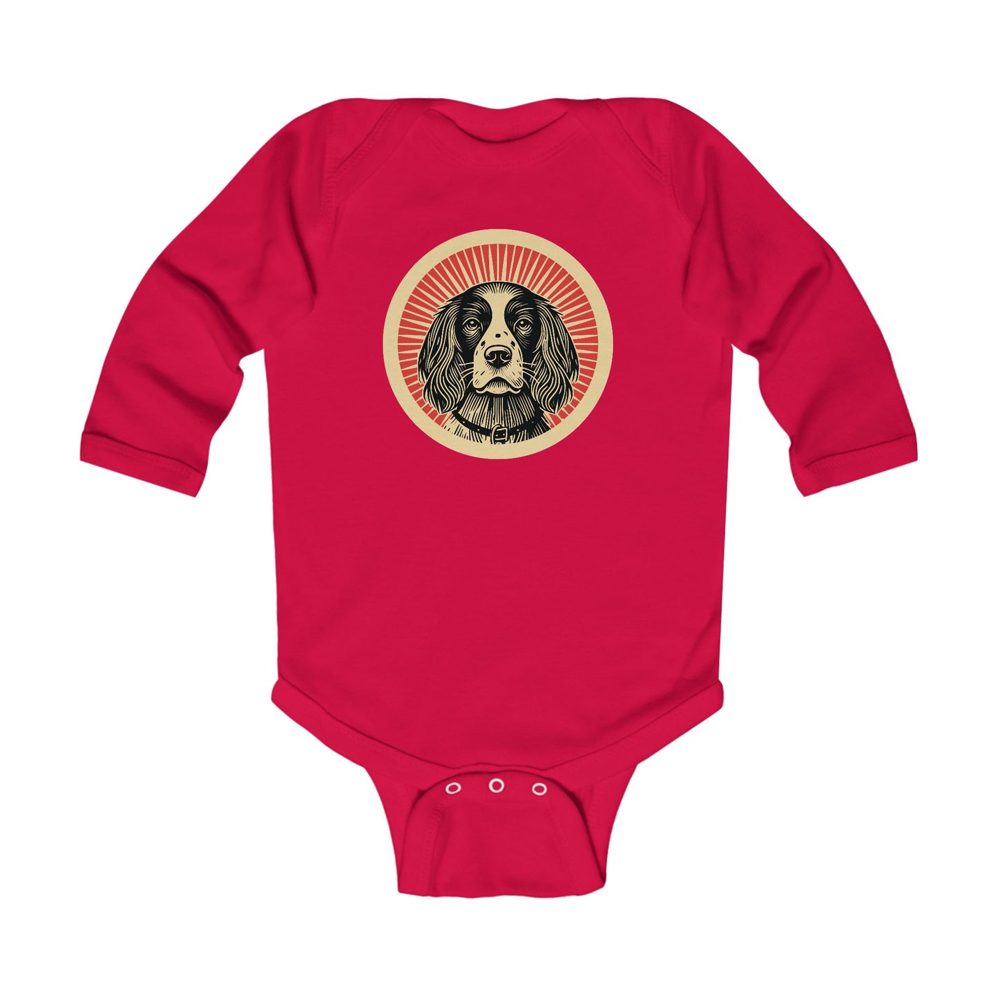 English Springer Spaniel Long Sleeve Bodysuit for Infants