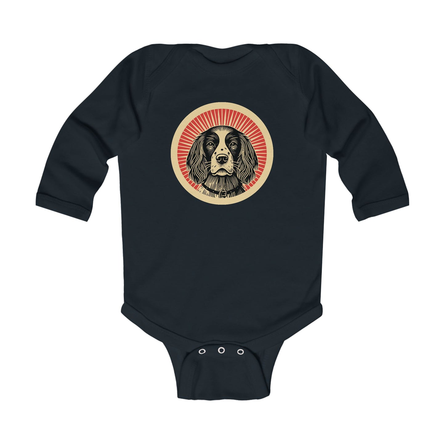 English Springer Spaniel Long Sleeve Bodysuit for Infants
