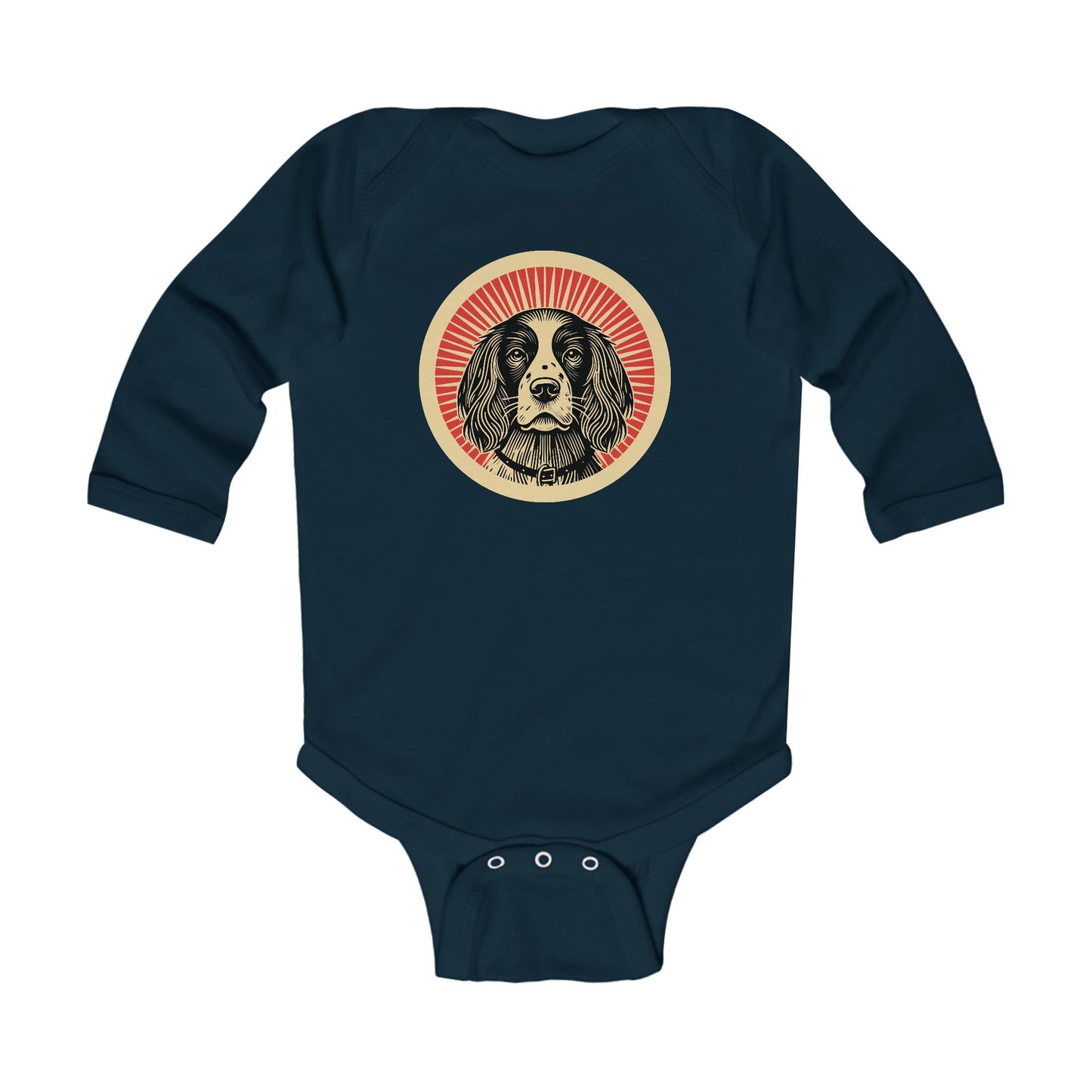 English Springer Spaniel Long Sleeve Bodysuit for Infants
