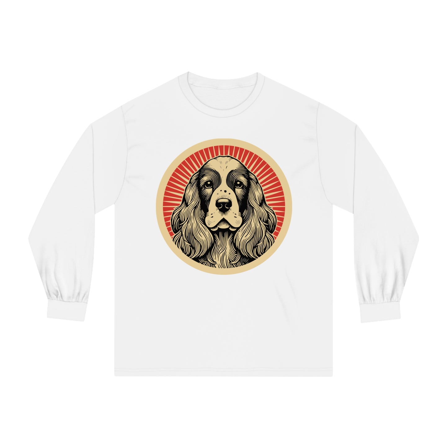 English Cocker Spaniel Long Sleeve Tee for Adults