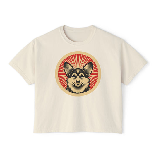 Pembroke Welsh Corgi Boxy Tee for Women