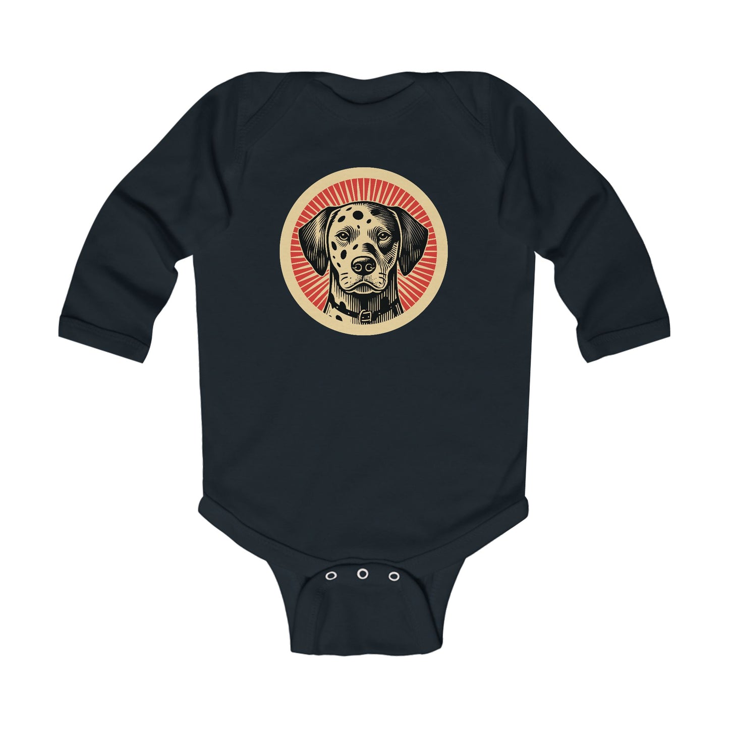 Dalmatian Long Sleeve Bodysuit for Infants