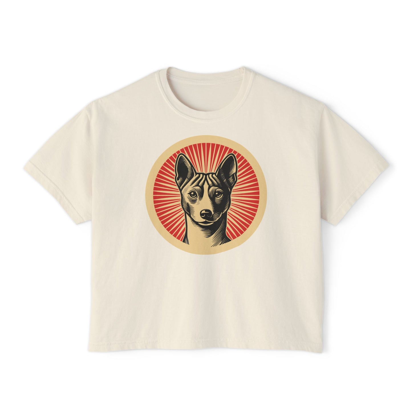 Basenji Boxy Tee for Women