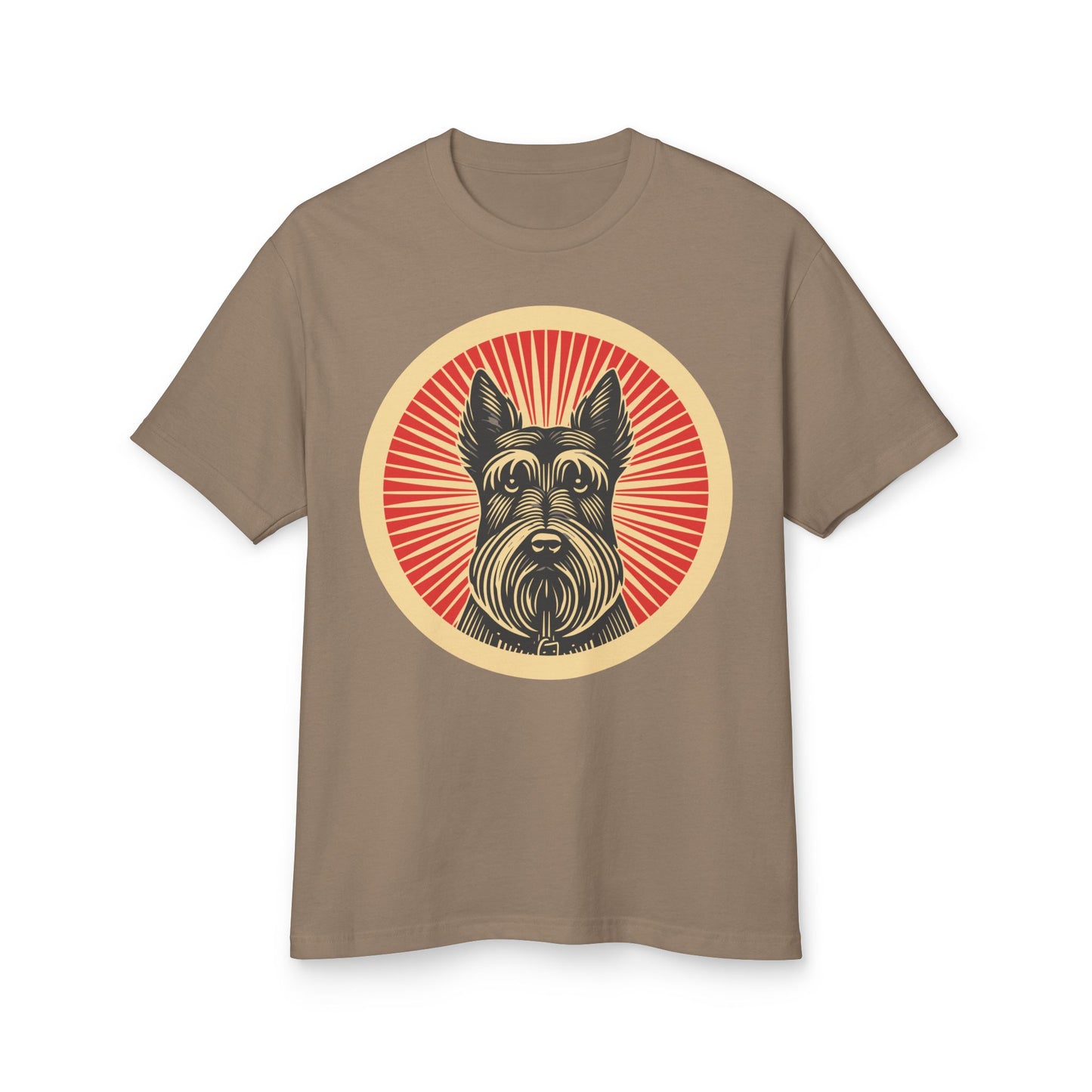Scottish Terrier Heavyweight Cotton T-Shirt for Adults