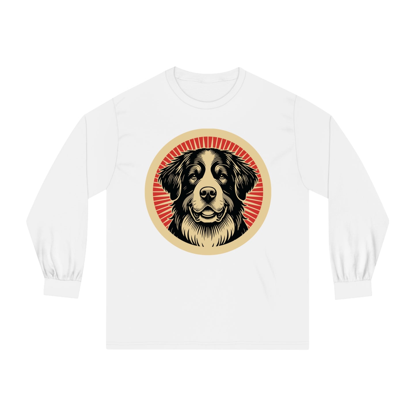 Bernese Mountain Dog Long Sleeve Tee for Adults