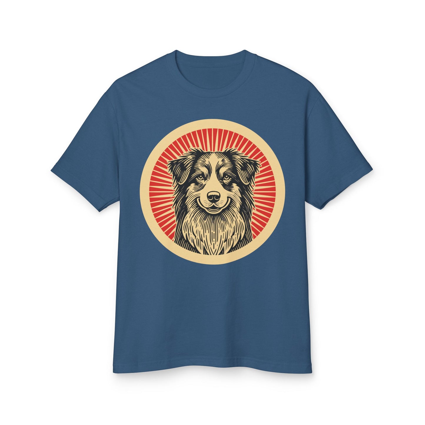 Australian Shepherd Heavyweight Cotton T-Shirt for Adults