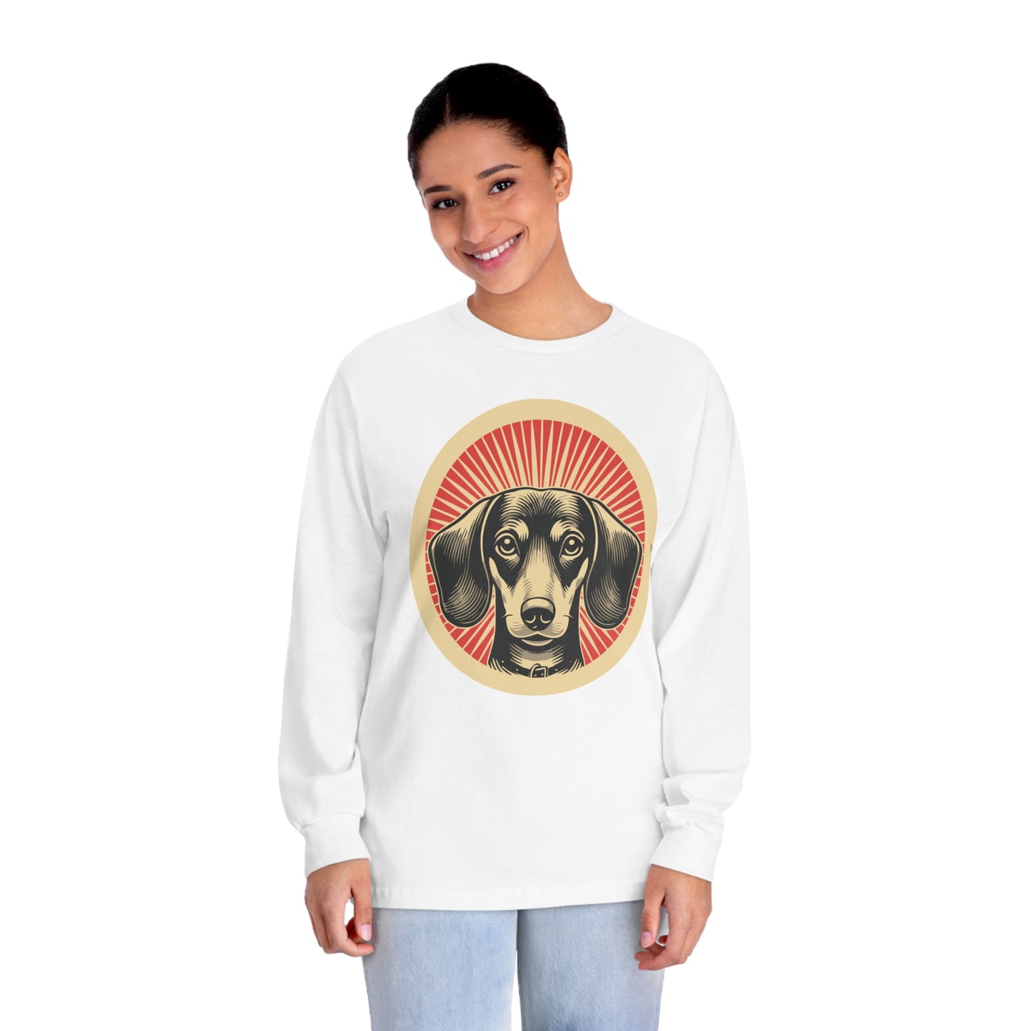 Dachshund Long Sleeve Tee for Adults