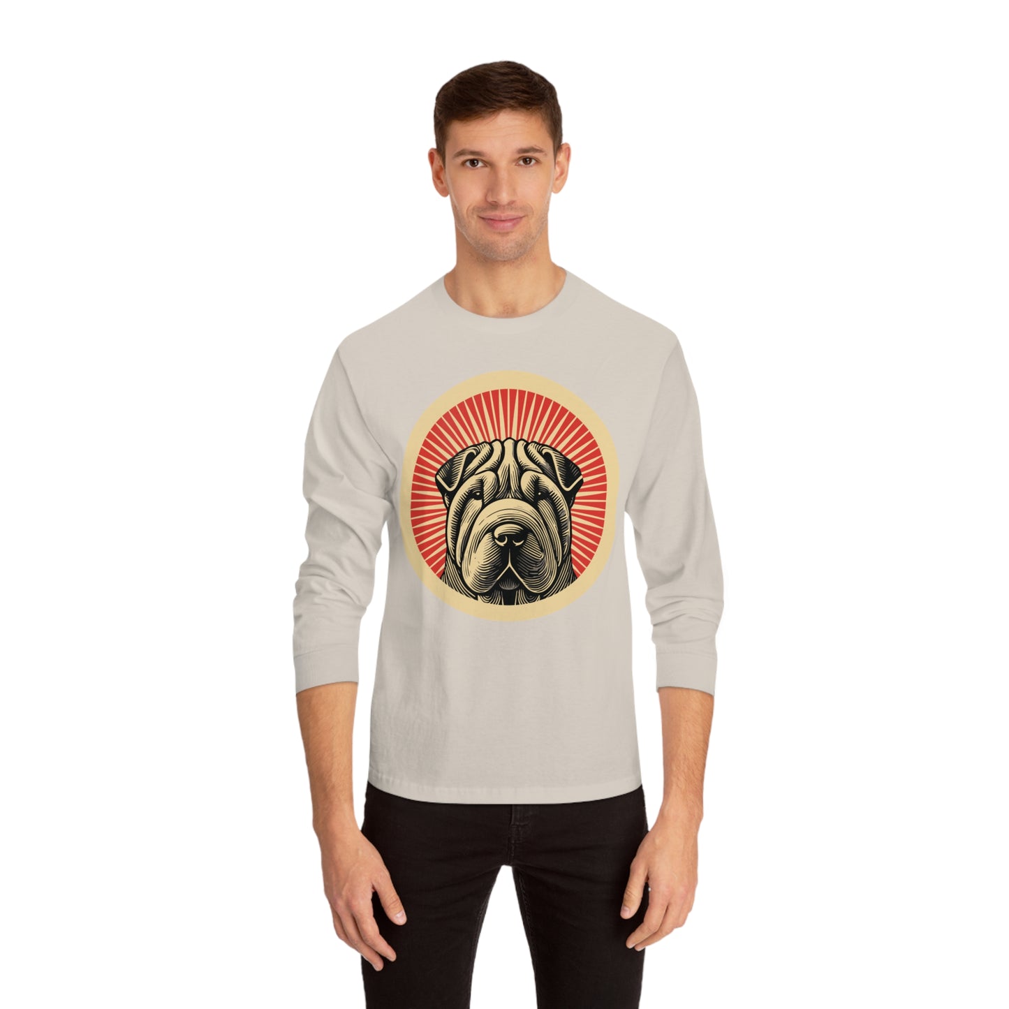Chinese Shar-Pei Long Sleeve Tee for Adults
