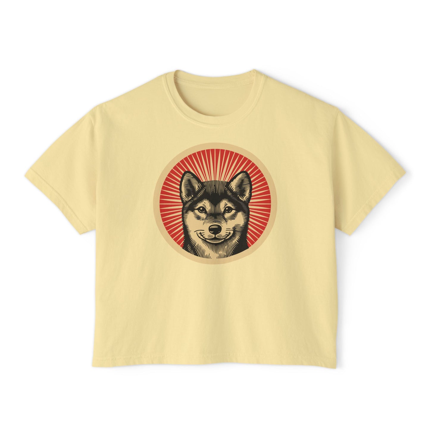 Shiba Inu Boxy Tee for Women