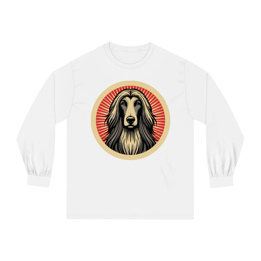 Afghan Hound Long Sleeve Tee for Adults