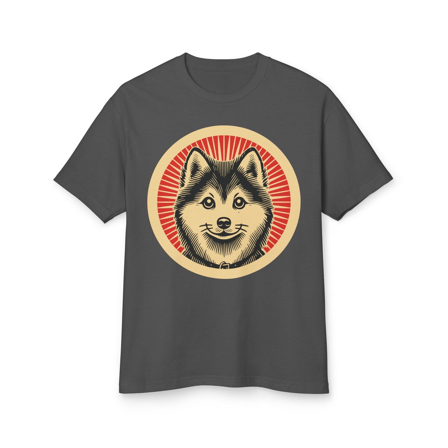 Pomsky Heavyweight Cotton T-Shirt for Adults
