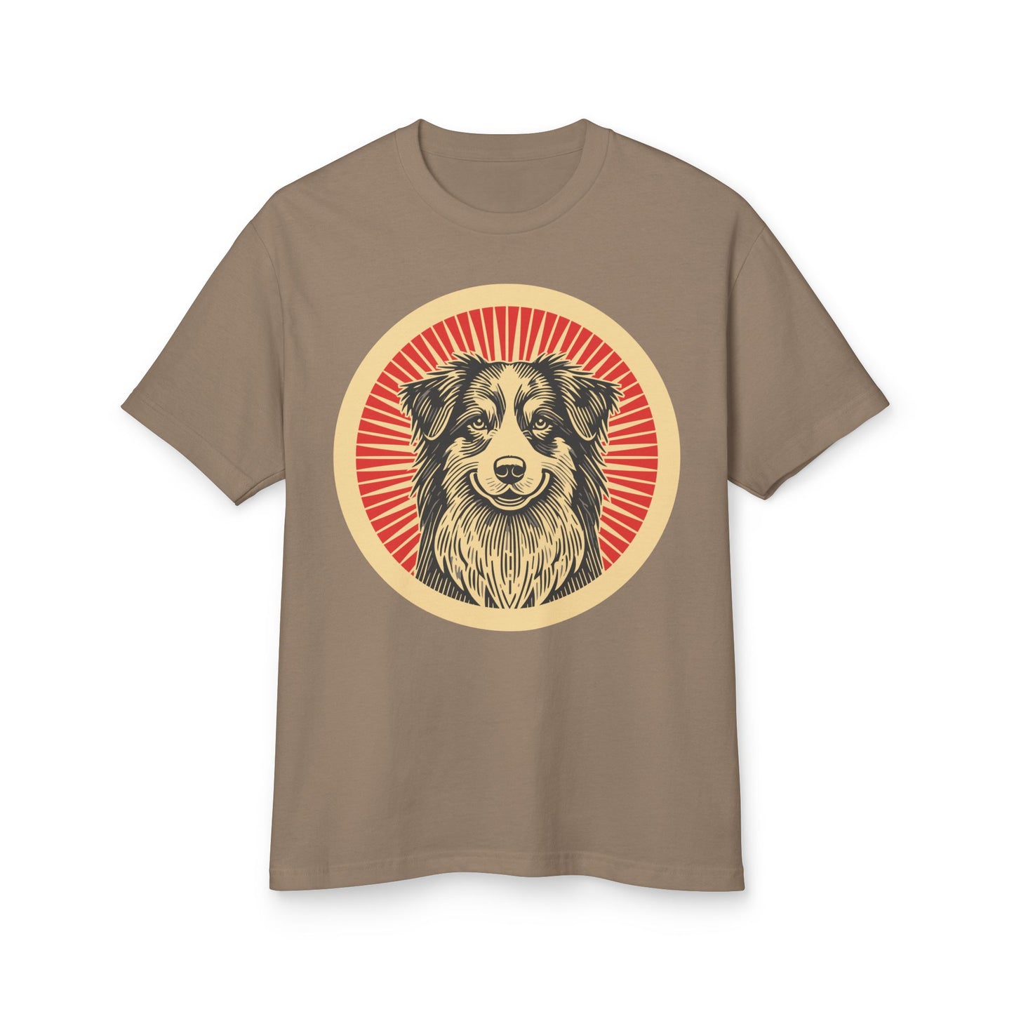 Australian Shepherd Heavyweight Cotton T-Shirt for Adults
