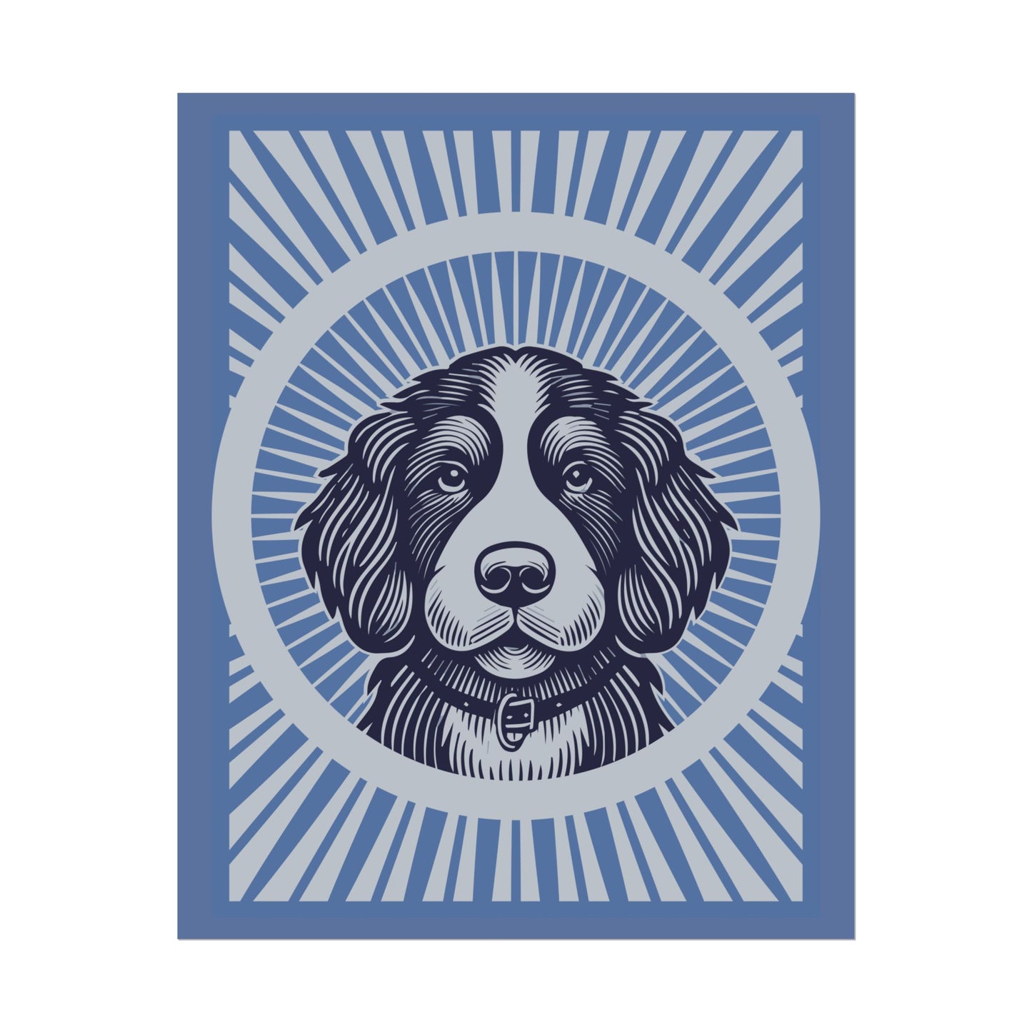 Bernedoodle Art Print