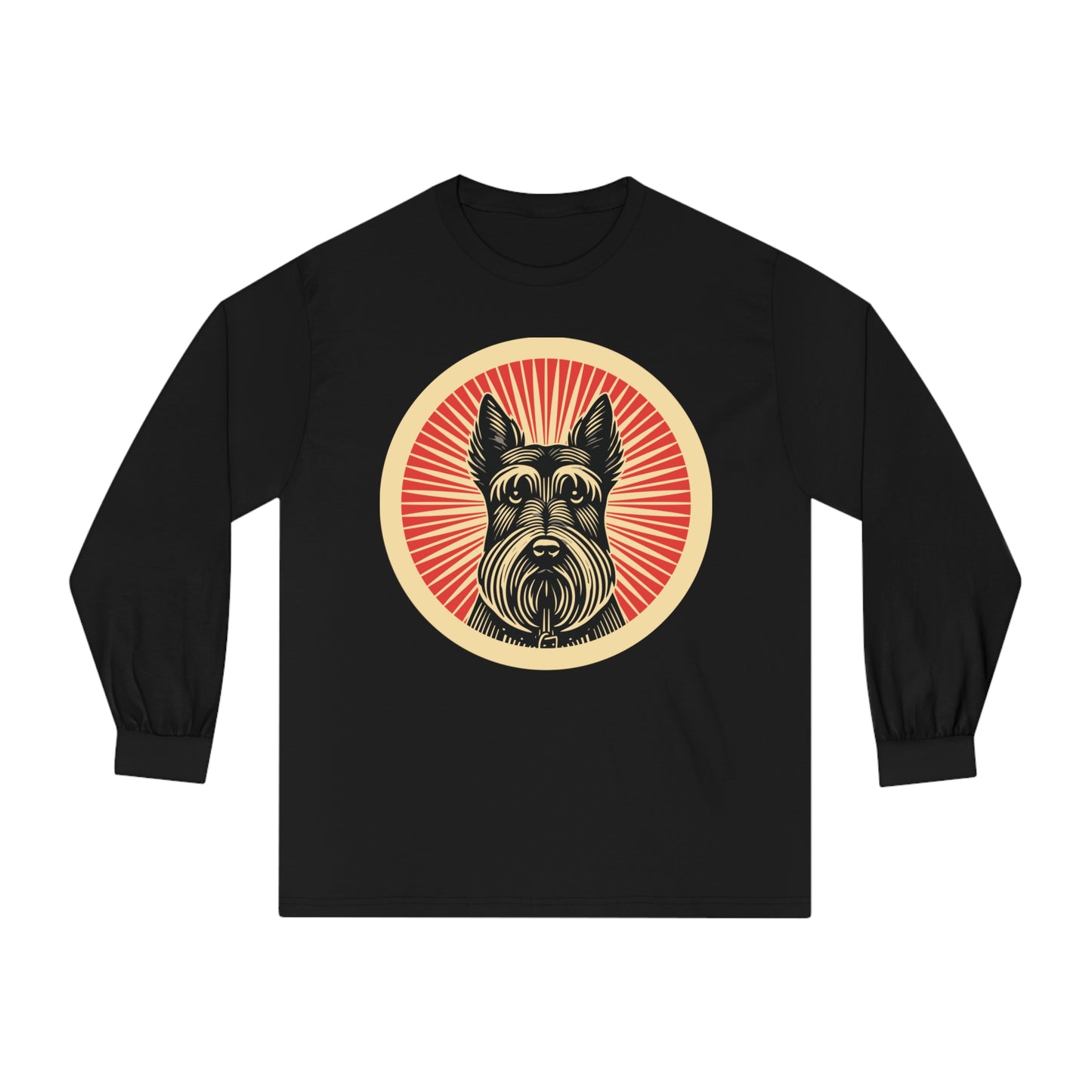 Scottish Terrier Long Sleeve Tee for Adults
