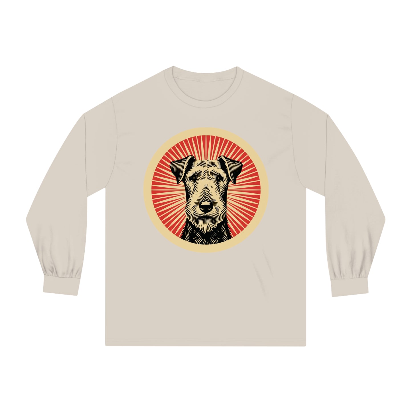 Airedale Terrier Long Sleeve Tee for Adults
