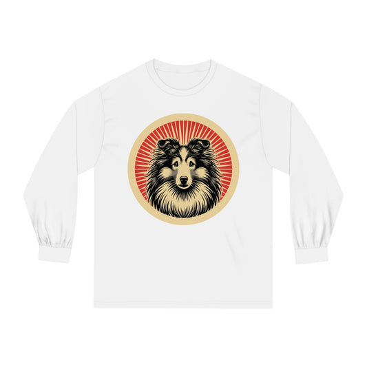 Shetland Sheepdog Long Sleeve Tee for Adults