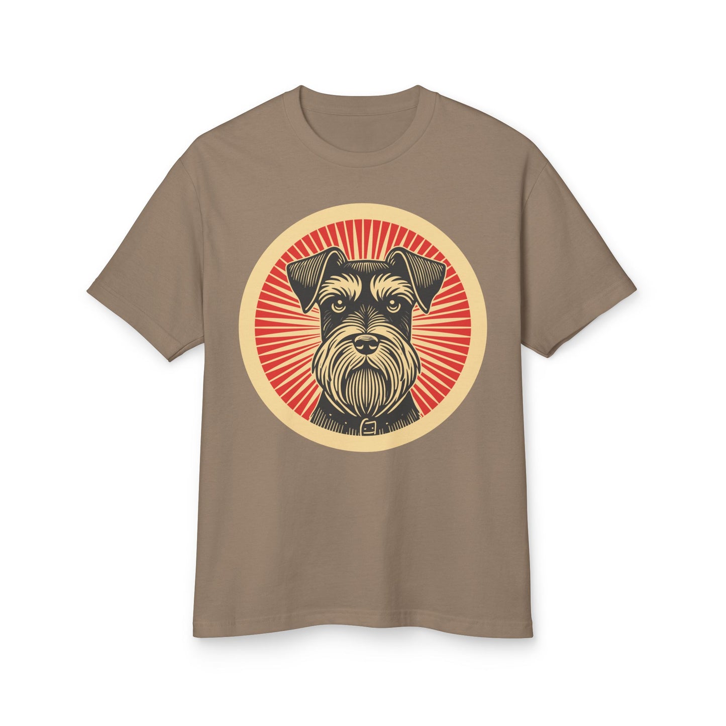 Miniature Schnauzer Heavyweight Cotton T-Shirt for Adults