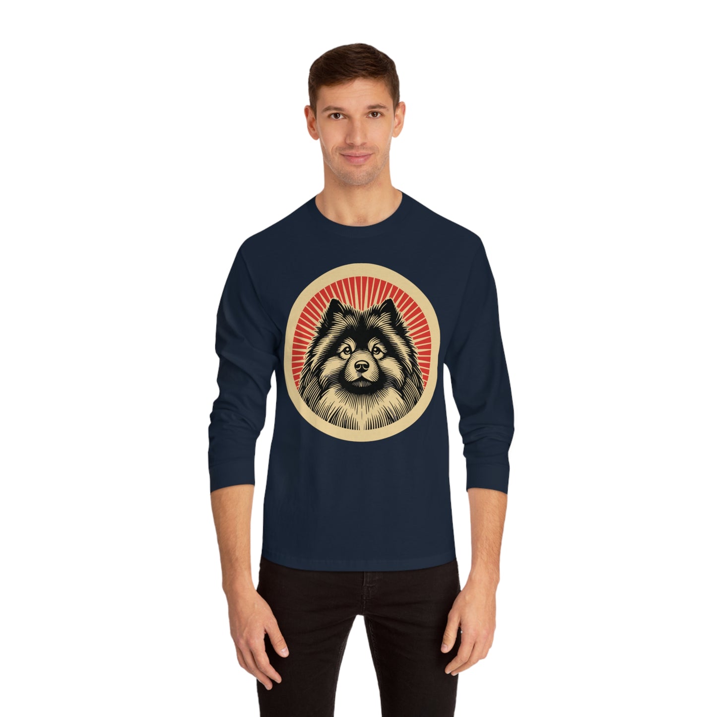Keeshond Long Sleeve Tee for Adults