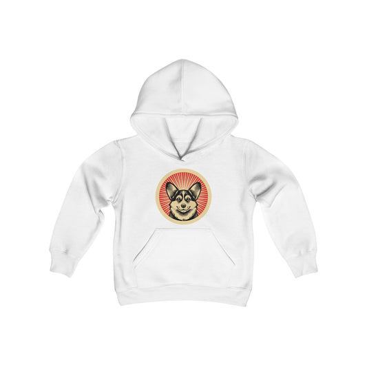 Pembroke Welsh Corgi Heavy Hoodie for Kids