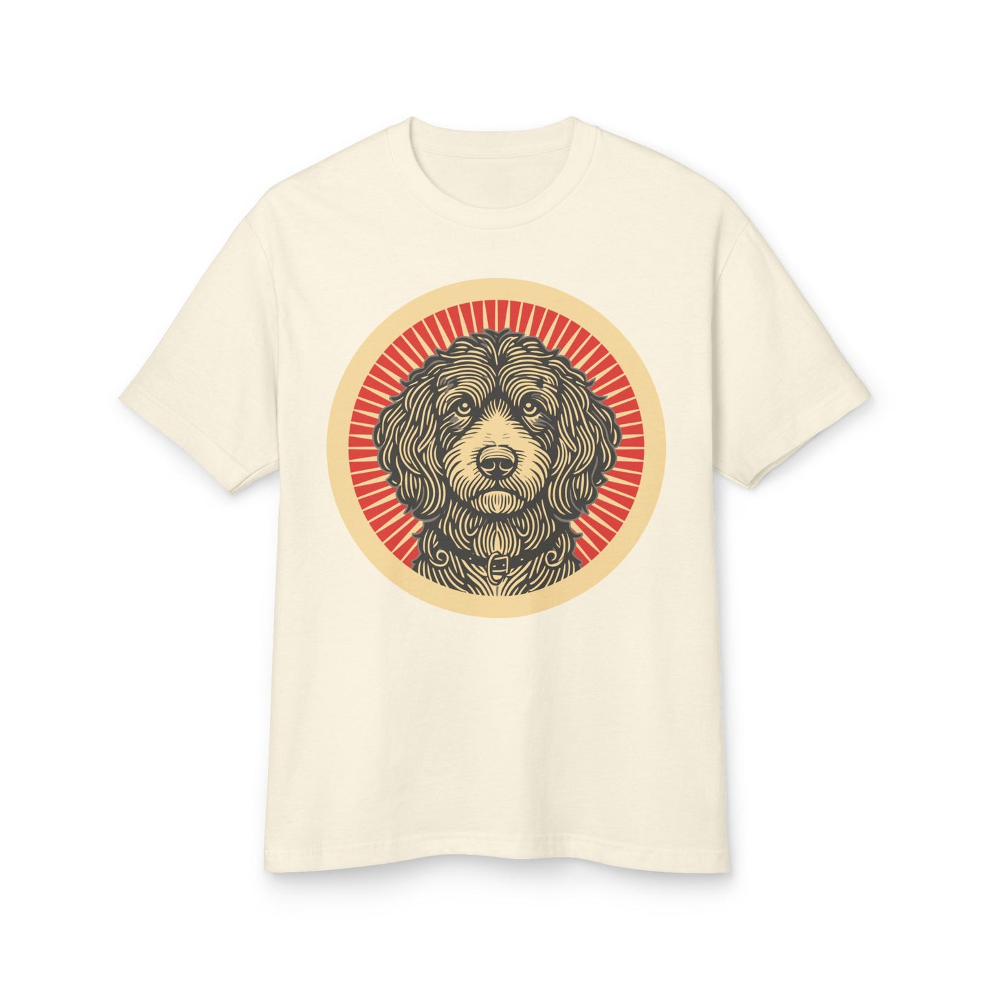 Aussiedoodle Heavyweight Cotton T-Shirt for Adults