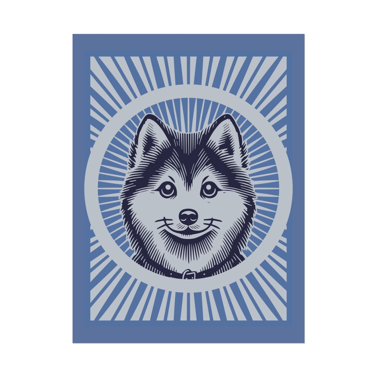 Pomsky Art Print