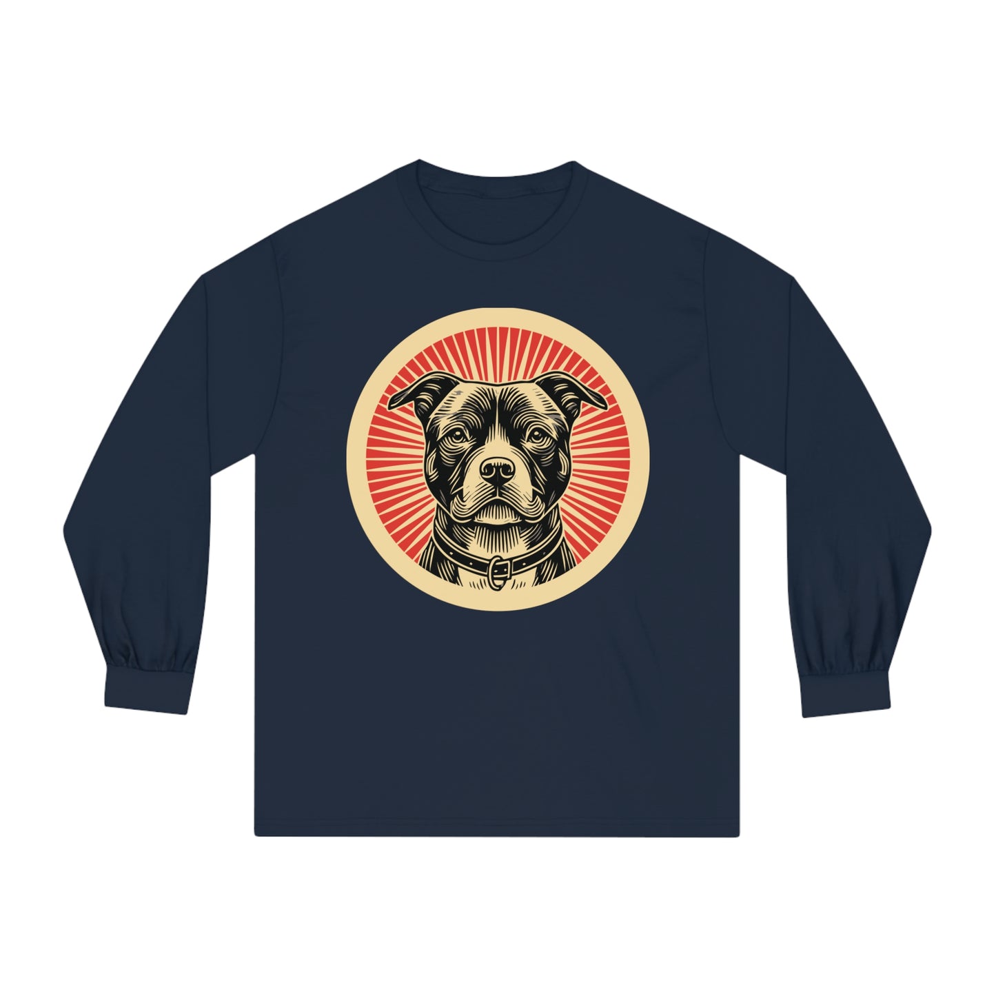 American Staffordshire Terrier Long Sleeve Tee for Adults