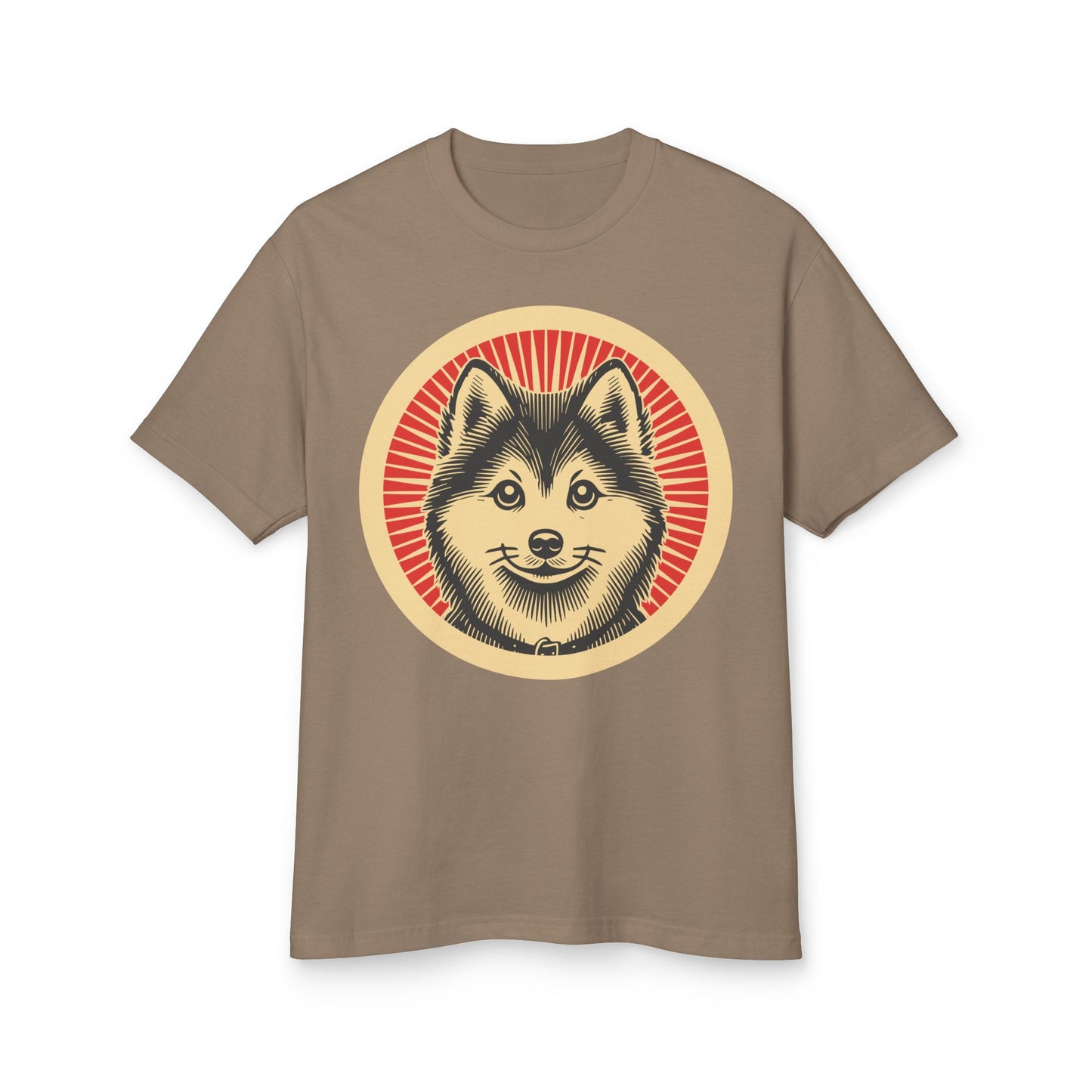 Pomsky Heavyweight Cotton T-Shirt for Adults