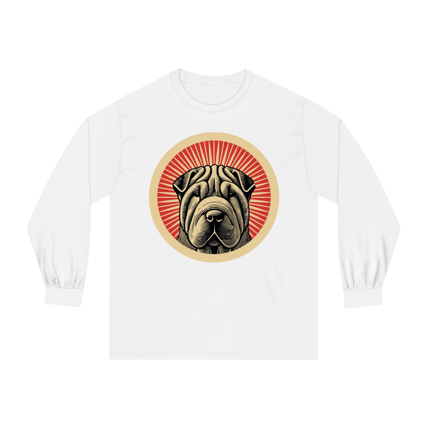 Chinese Shar-Pei Long Sleeve Tee for Adults