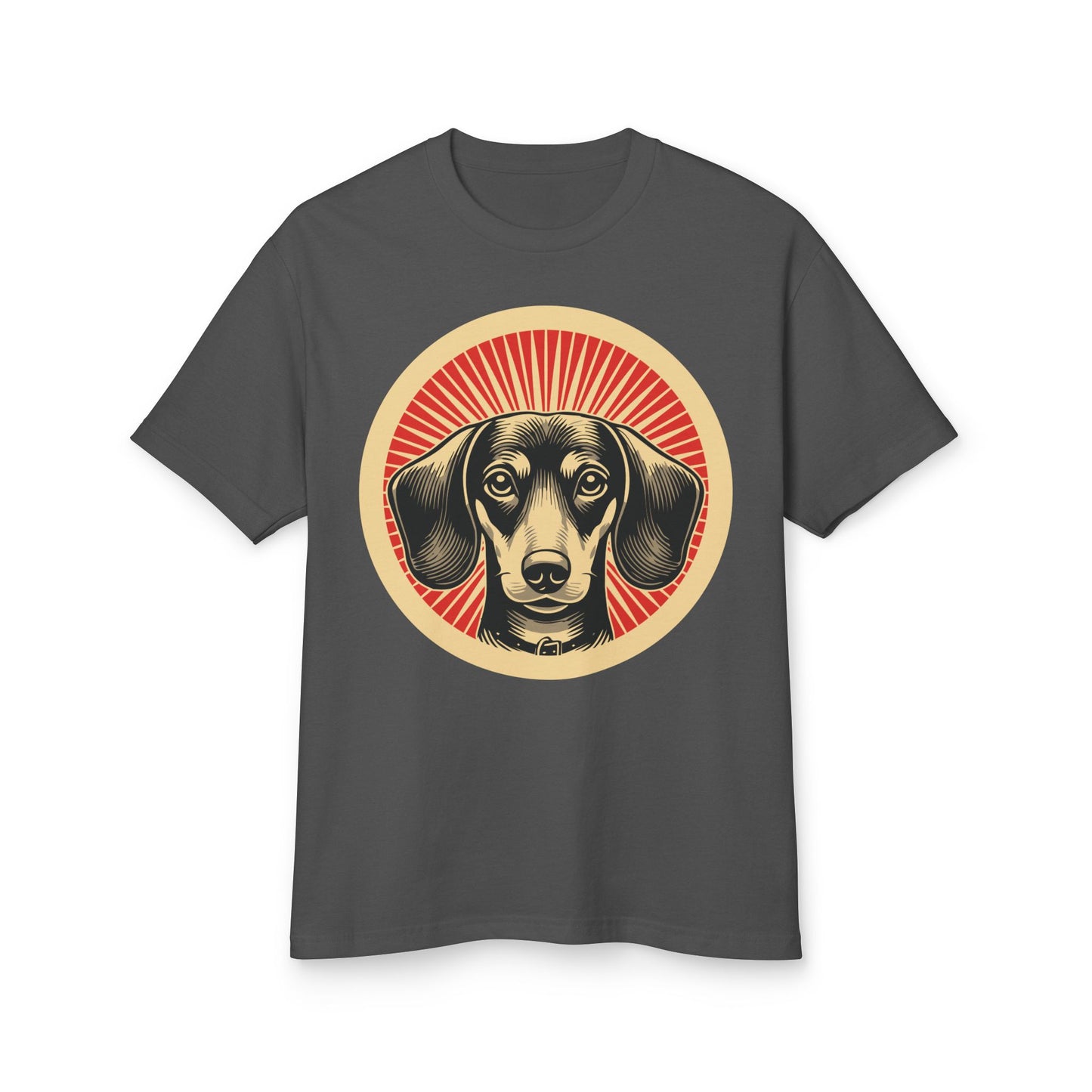Dachshund Heavyweight Cotton T-Shirt for Adults