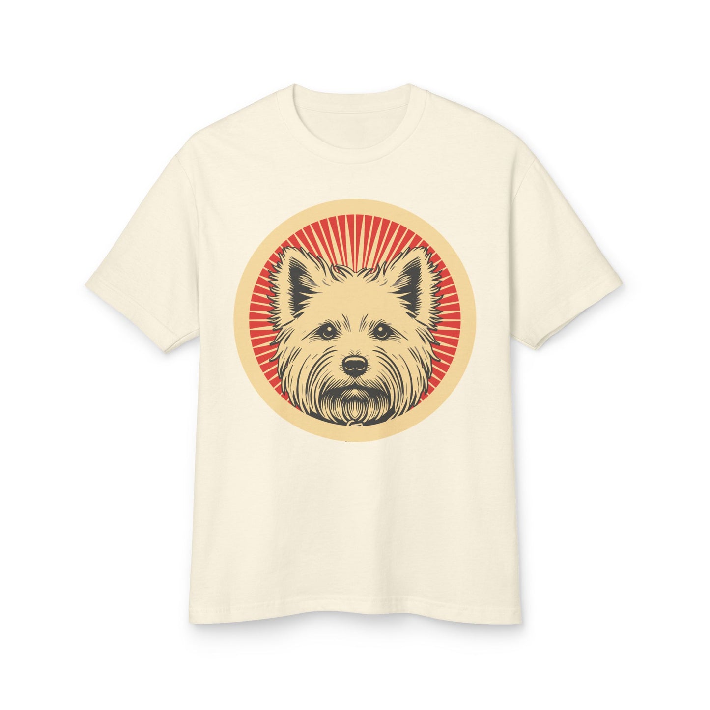 West Highland White Terrier Heavyweight Cotton T-Shirt for Adults