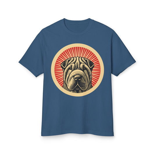 Chinese Shar-Pei Heavyweight Cotton T-Shirt for Adults