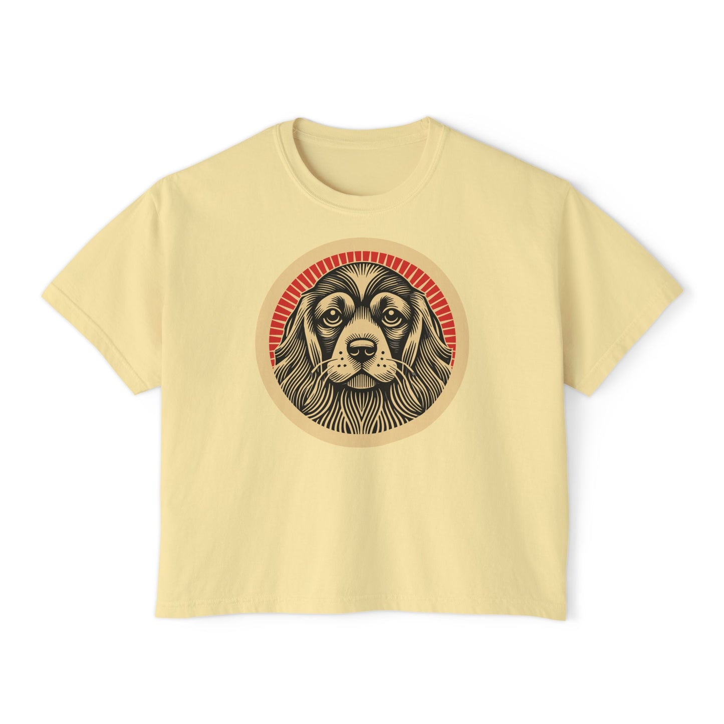 Cocker Spaniel Boxy Tee for Women