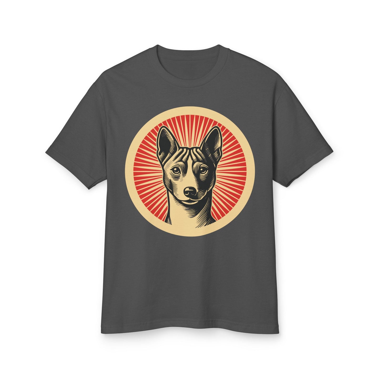 Basenji Heavyweight Cotton T-Shirt for Adults