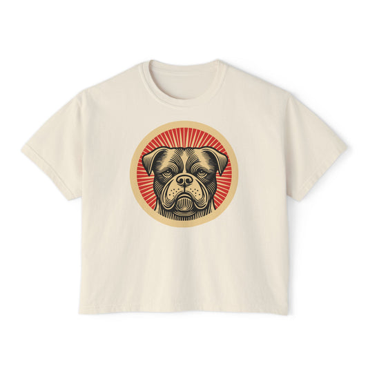 American Bulldog Boxy Tee for Women