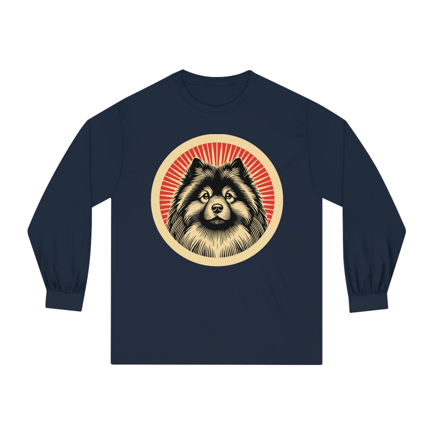 Keeshond Long Sleeve Tee for Adults