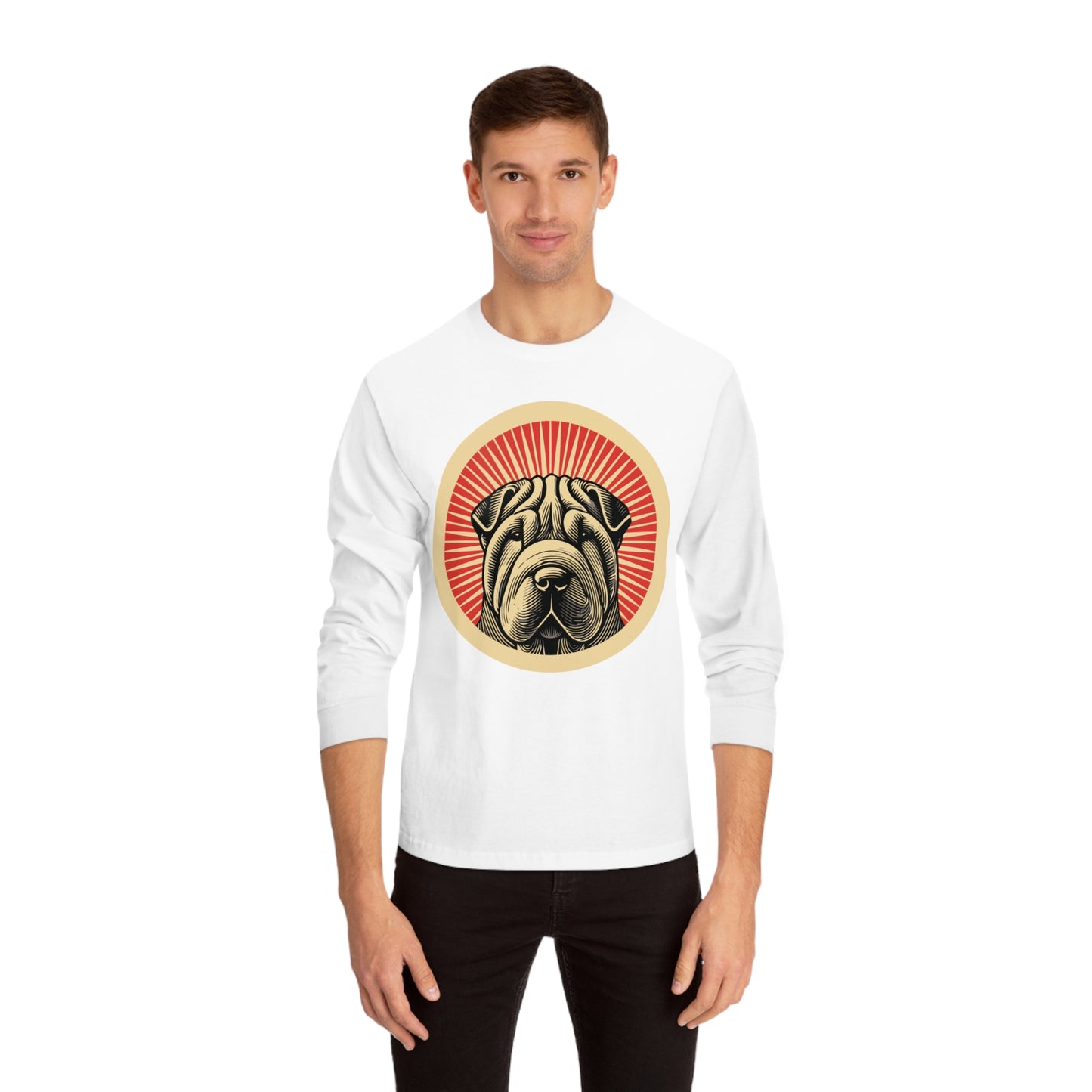 Chinese Shar-Pei Long Sleeve Tee for Adults