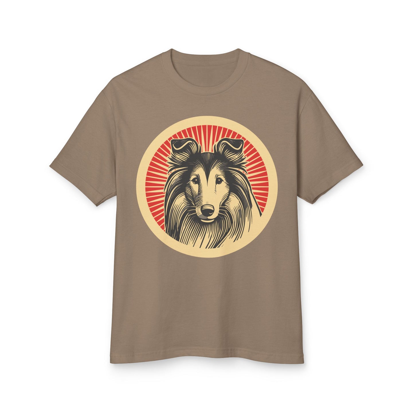 Collie Heavyweight Cotton T-Shirt for Adults