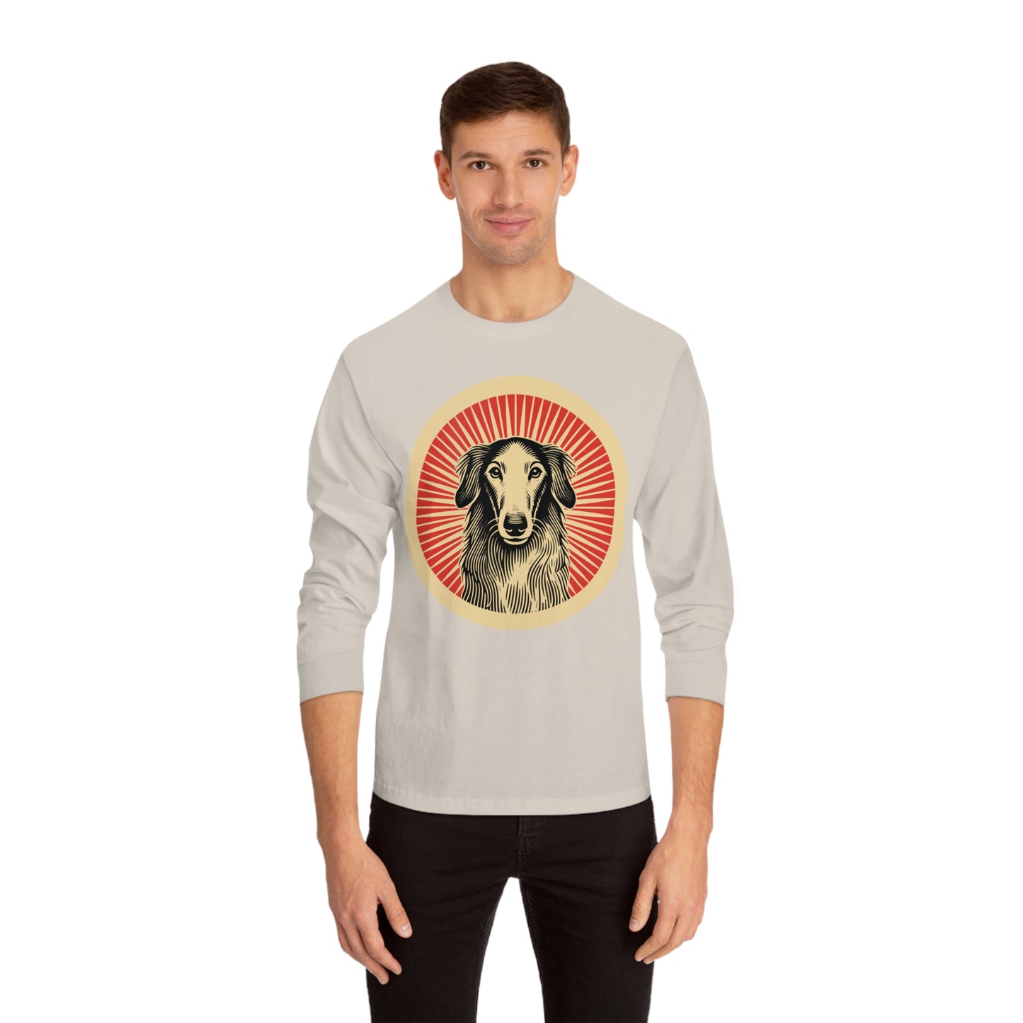 Borzoi Long Sleeve Tee for Adults