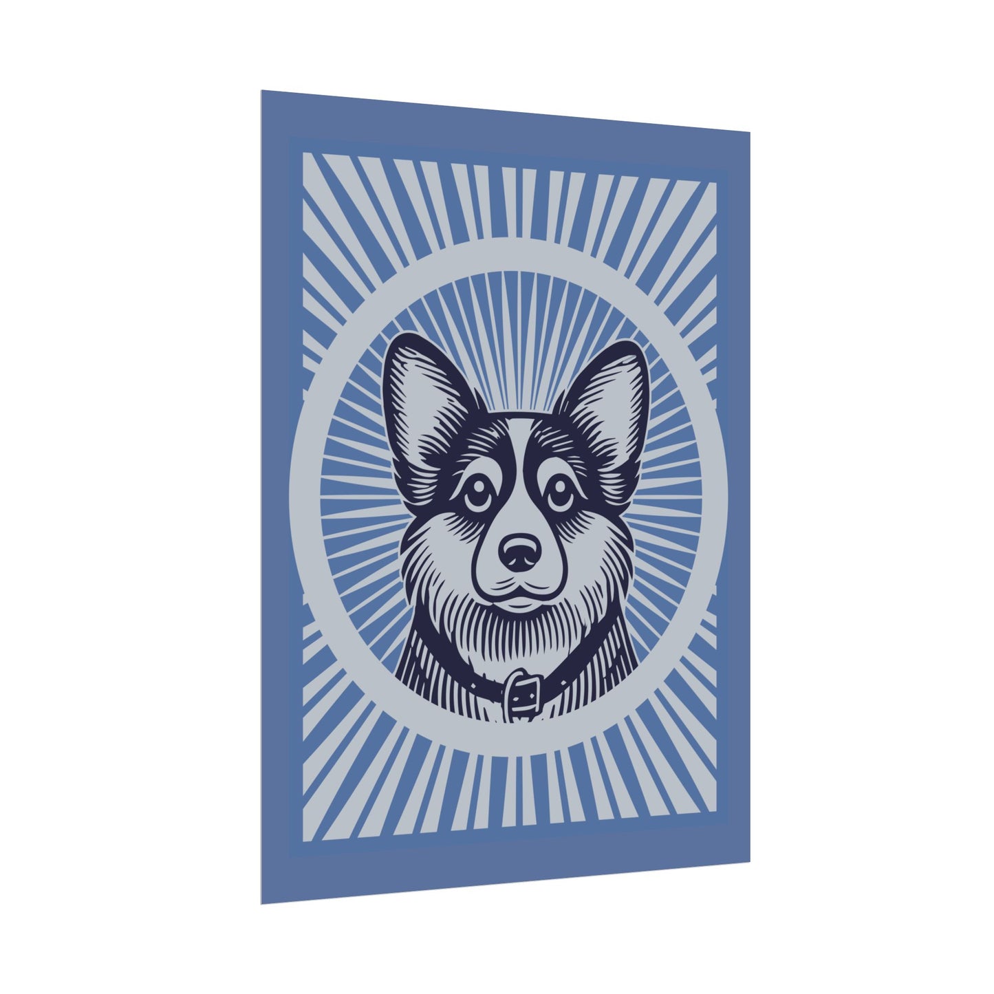 Corgipoo Art Print