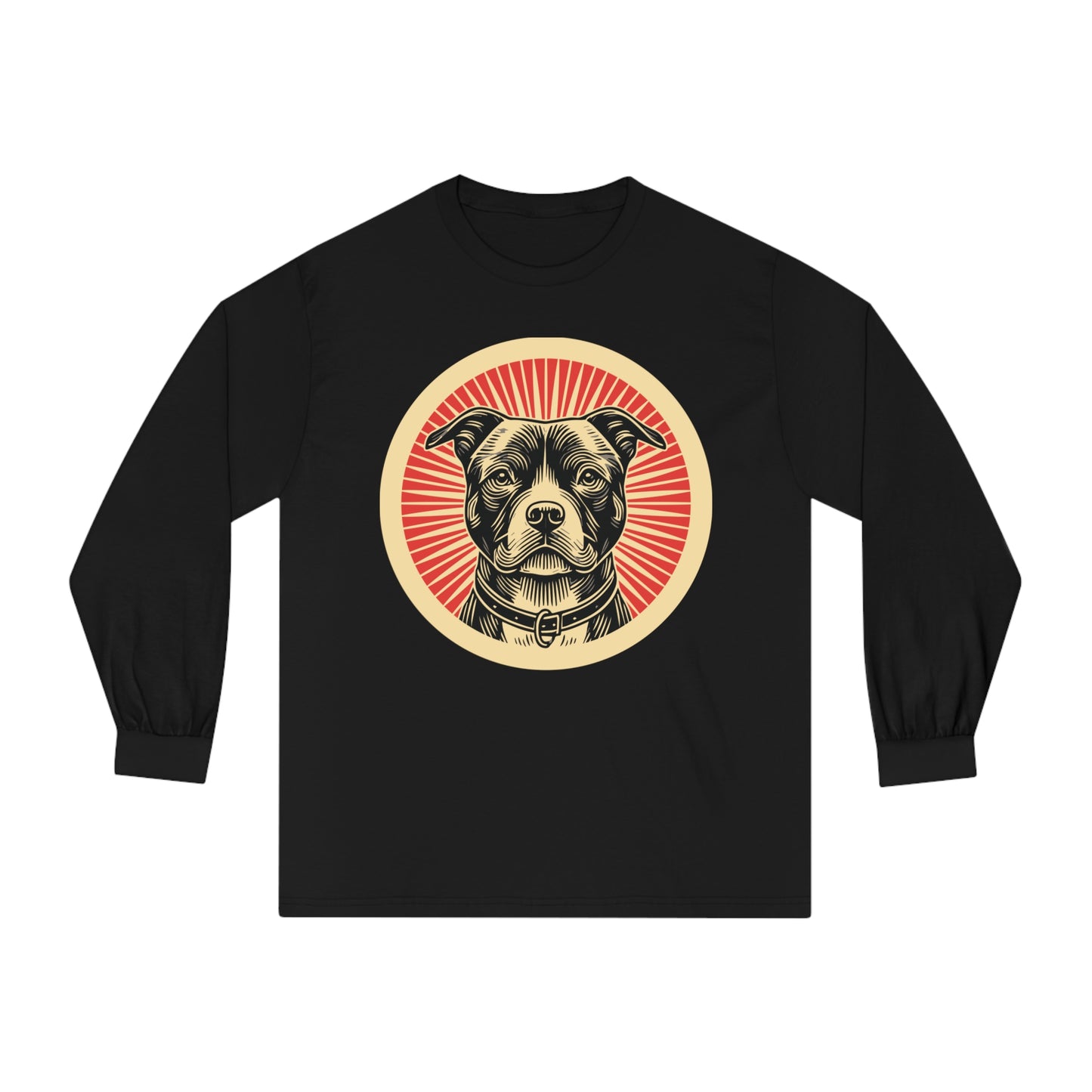 American Staffordshire Terrier Long Sleeve Tee for Adults