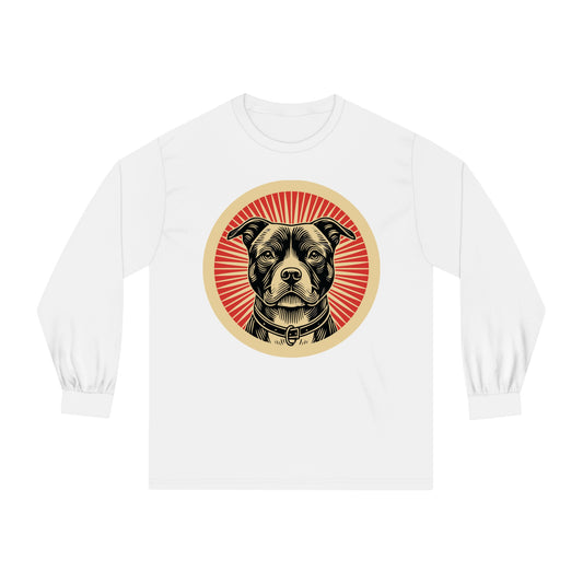American Staffordshire Terrier Long Sleeve Tee for Adults