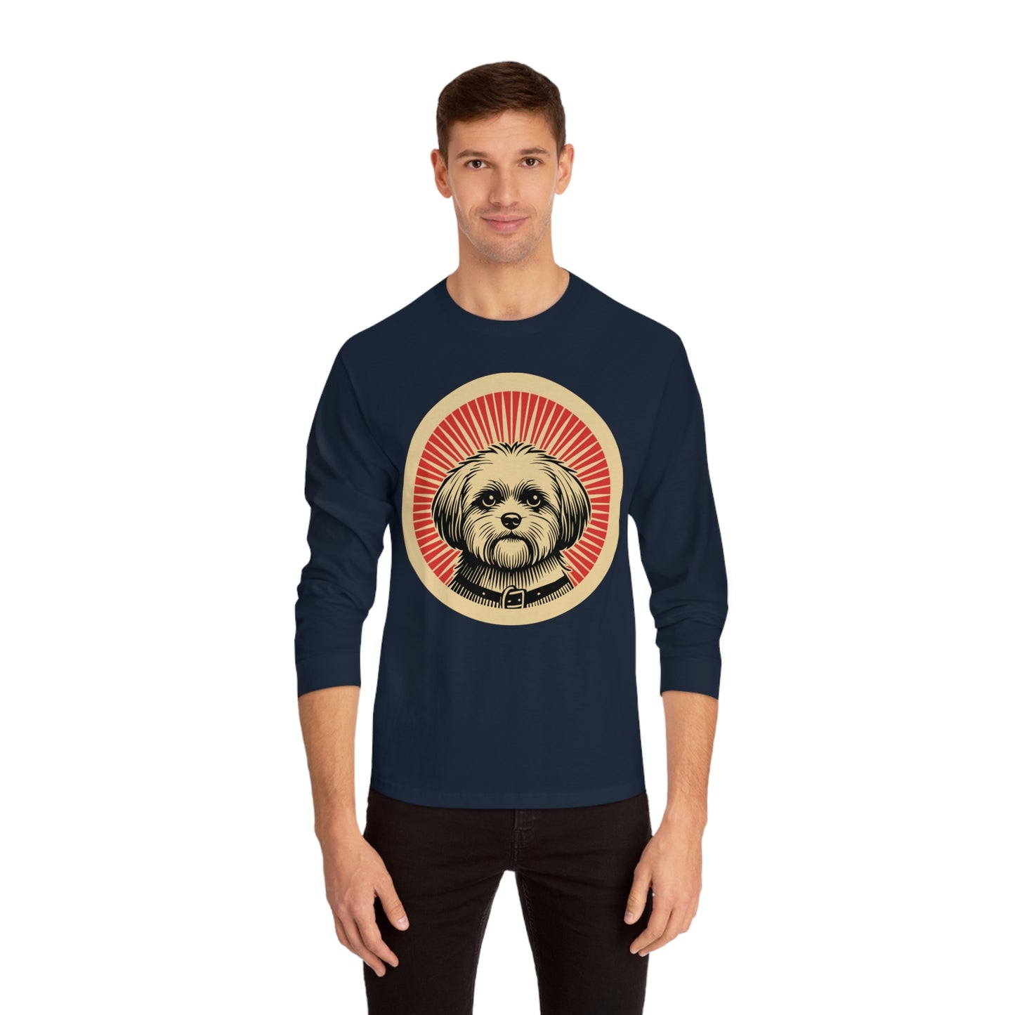 Shihpoo Long Sleeve Tee for Adults