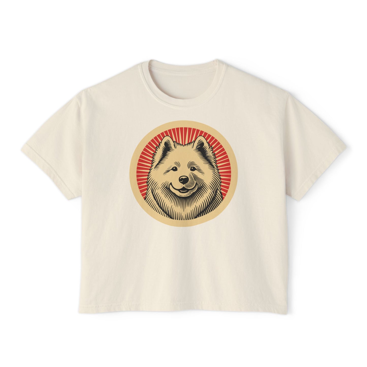 Samoyed Boxy Tee for Women