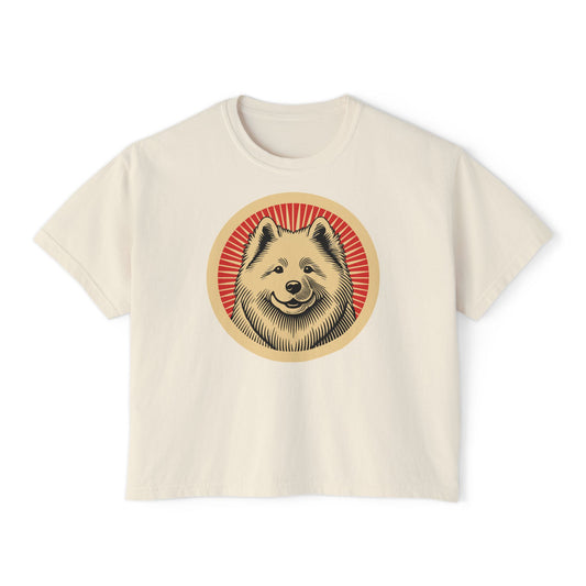 Samoyed Boxy Tee for Women