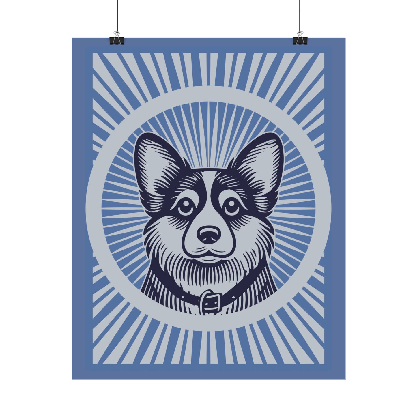 Corgipoo Art Print