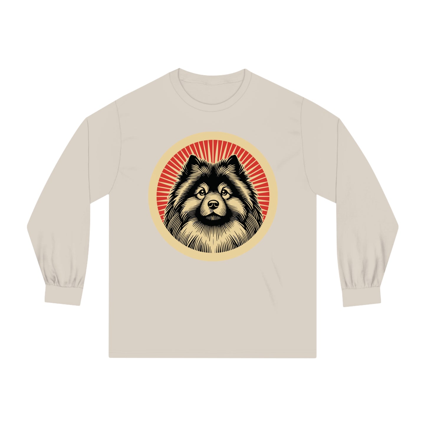 Keeshond Long Sleeve Tee for Adults