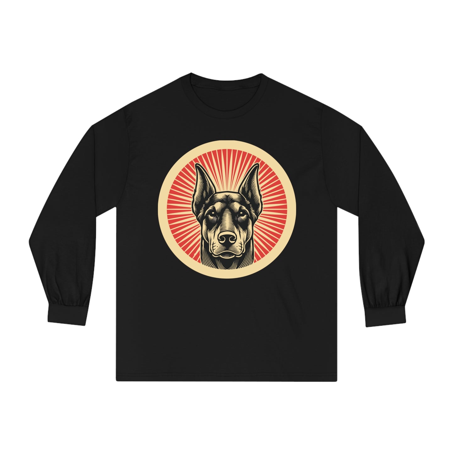 Doberman Pinscher Long Sleeve Tee for Adults