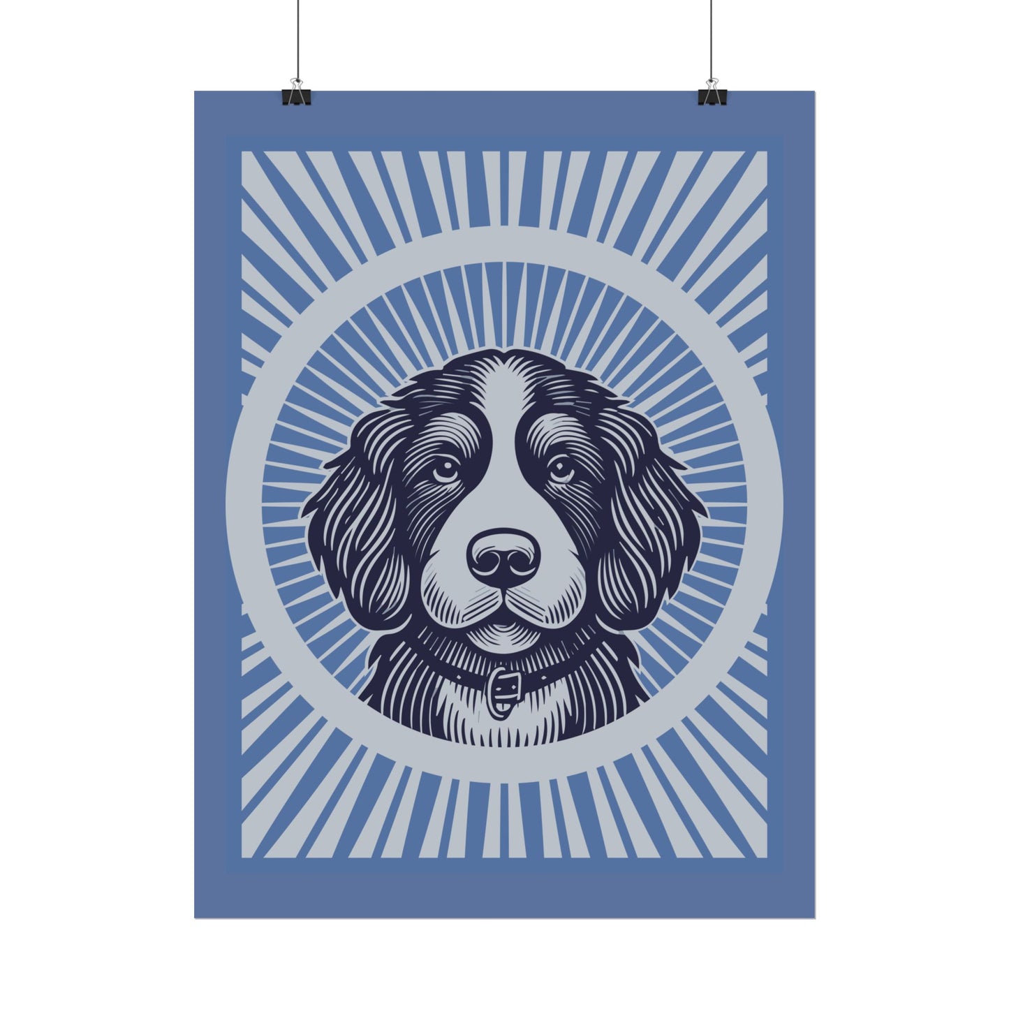 Bernedoodle Art Print