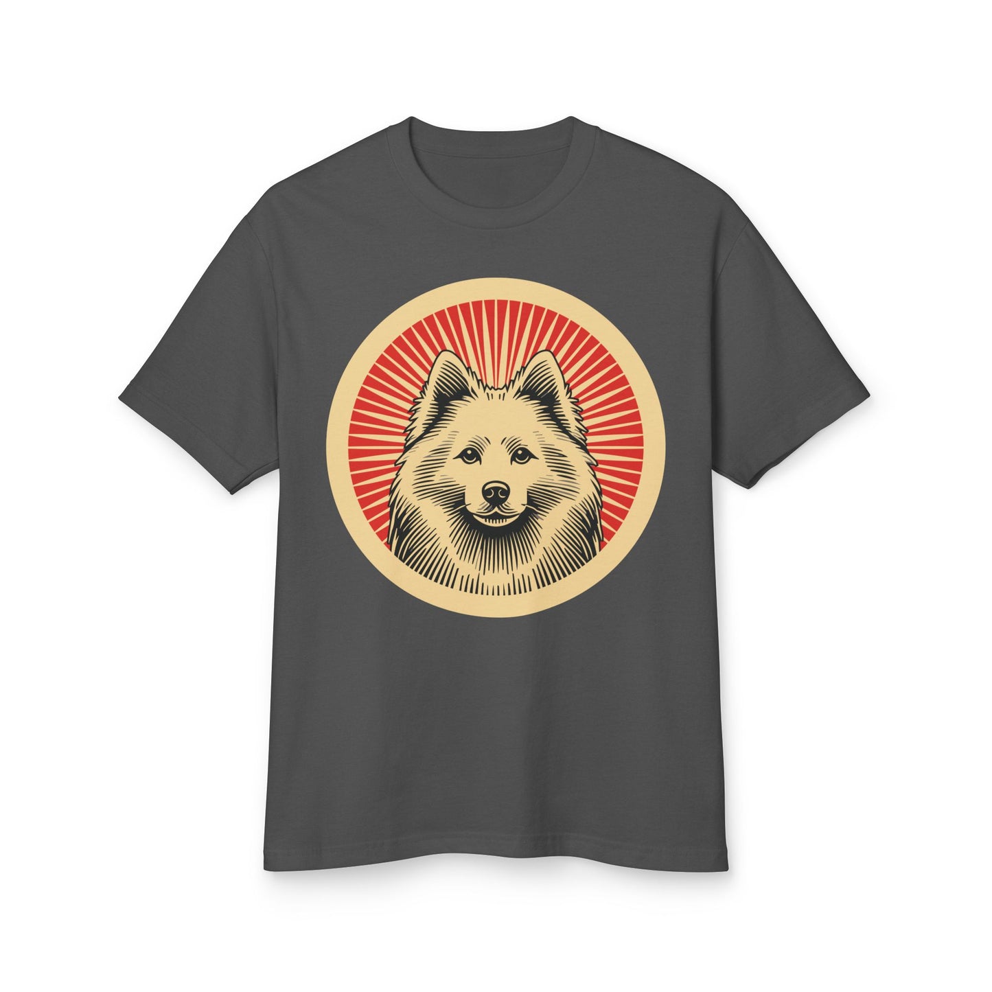 American Eskimo Dog Heavyweight Cotton T-Shirt for Adults