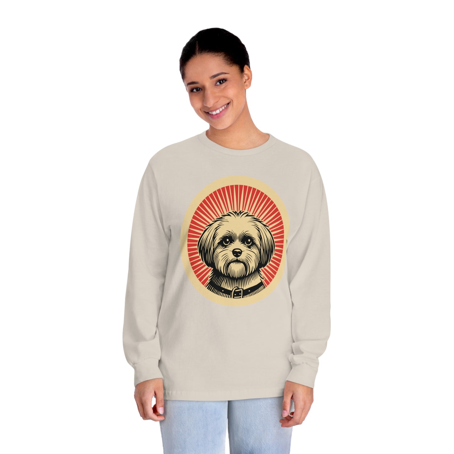 Shihpoo Long Sleeve Tee for Adults